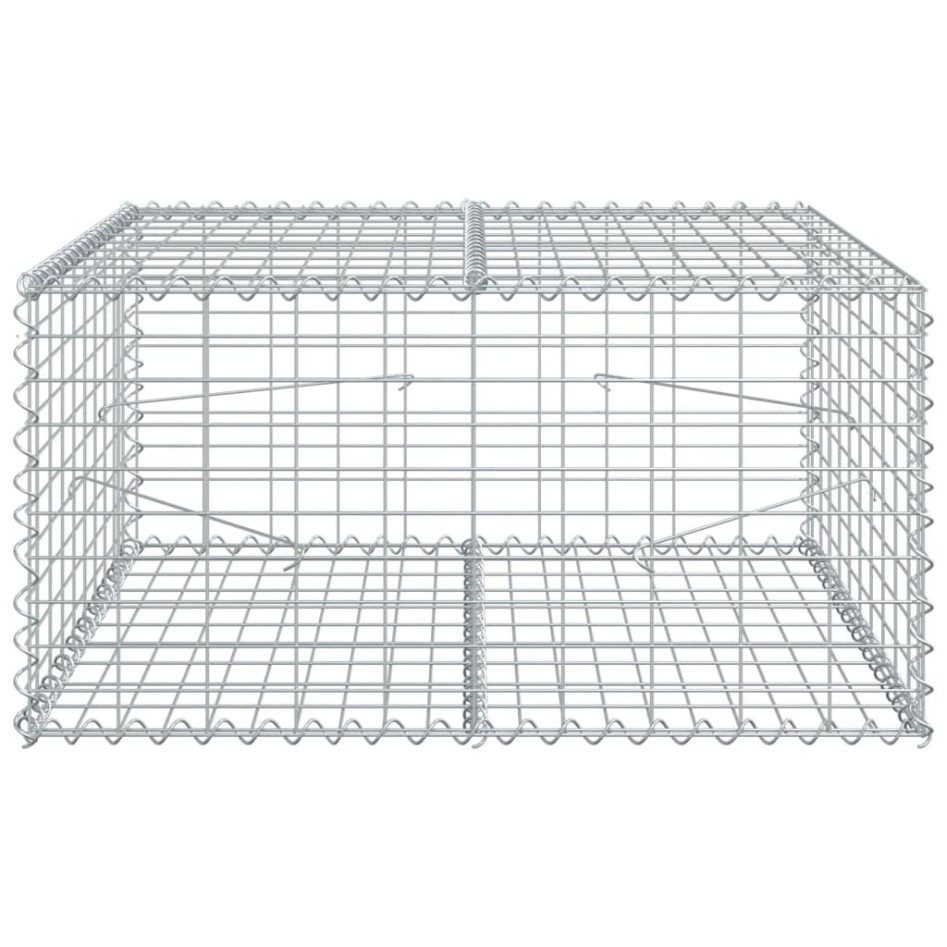 Cesta de gaviones con cubierta hierro galvanizado 100x100x50
