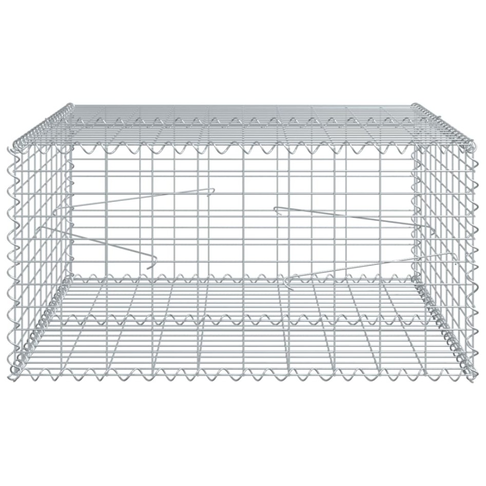 Cesta de gaviones con cubierta hierro galvanizado 100x100x50
