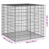 Cesta gaviones con cubierta hierro galvanizado 100x100x100