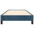 Estructura de cama sin colchón terciopelo azul oscuro 90x190