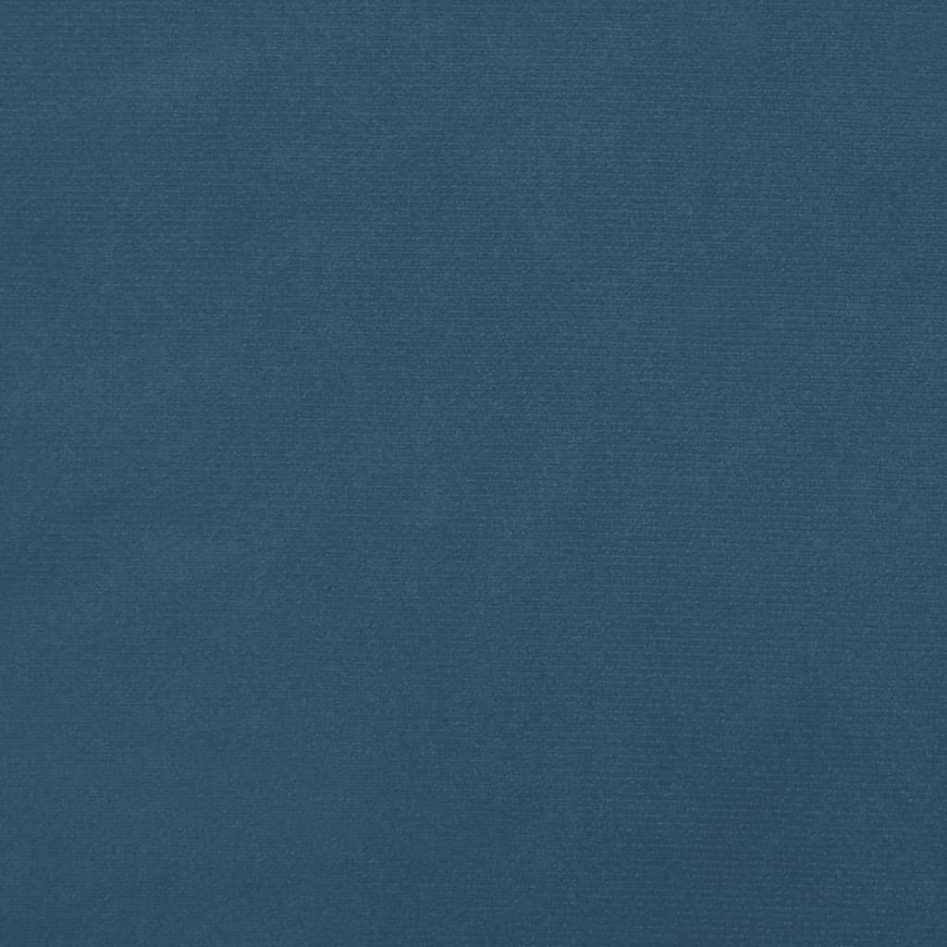 Estructura de cama sin colchón terciopelo azul oscuro 90x190