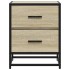 Mesitas noche 2 uds madera ingeniería roble Sonoma 40x31x50