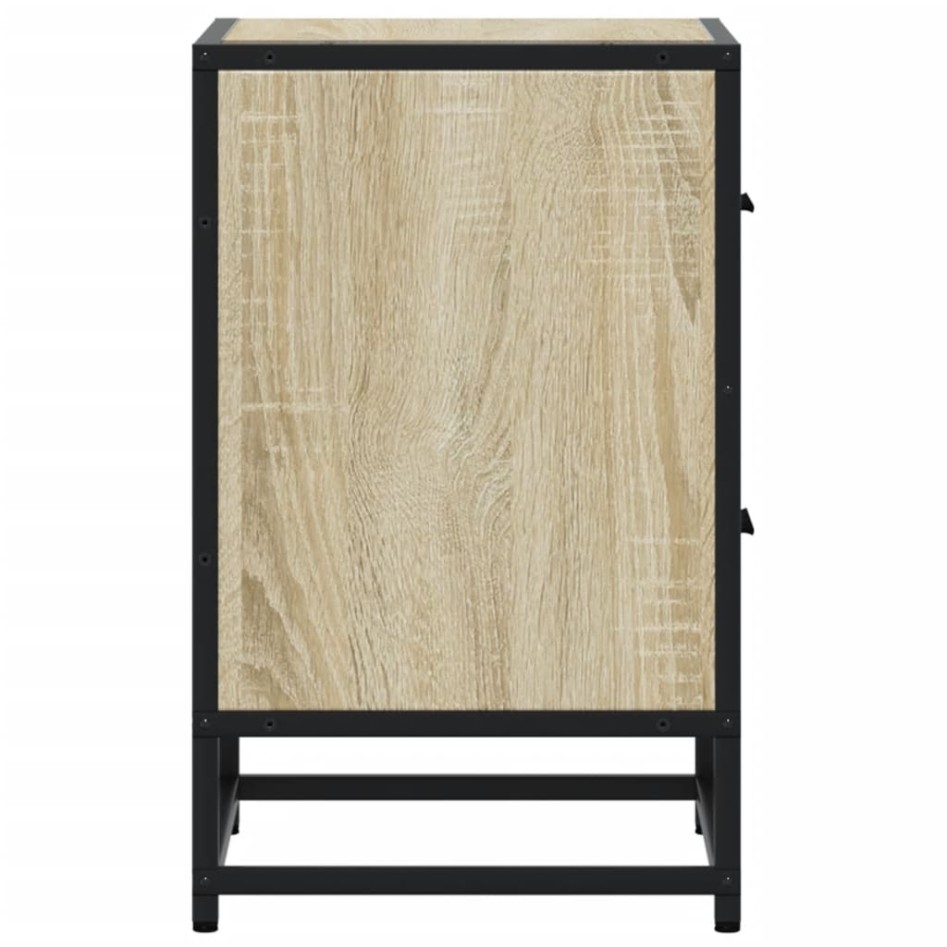 Mesitas noche 2 uds madera ingeniería roble Sonoma 40x31x50