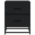 Mesitas de noche 2 uds madera ingeniería negro 40x31x50