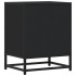 Mesitas de noche 2 uds madera ingeniería negro 40x31x50