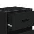 Mesitas de noche 2 uds madera ingeniería negro 40x31x50