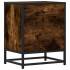 Mesitas noche 2 uds madera ingeniería roble ahumado 40x31x50