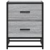 Mesita de noche madera de ingeniería gris Sonoma 40x31x50