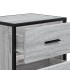 Mesita de noche madera de ingeniería gris Sonoma 40x31x50