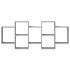 Estante de pared madera ingeniería gris hormigón 159x18x65