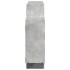 Estante de pared madera ingeniería gris hormigón 159x18x65