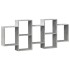 Estante de pared madera ingeniería gris hormigón 159x18x65