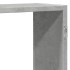 Estante de pared madera ingeniería gris hormigón 159x18x65