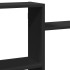 Estantería de pared madera de ingeniería negra 159x18x65