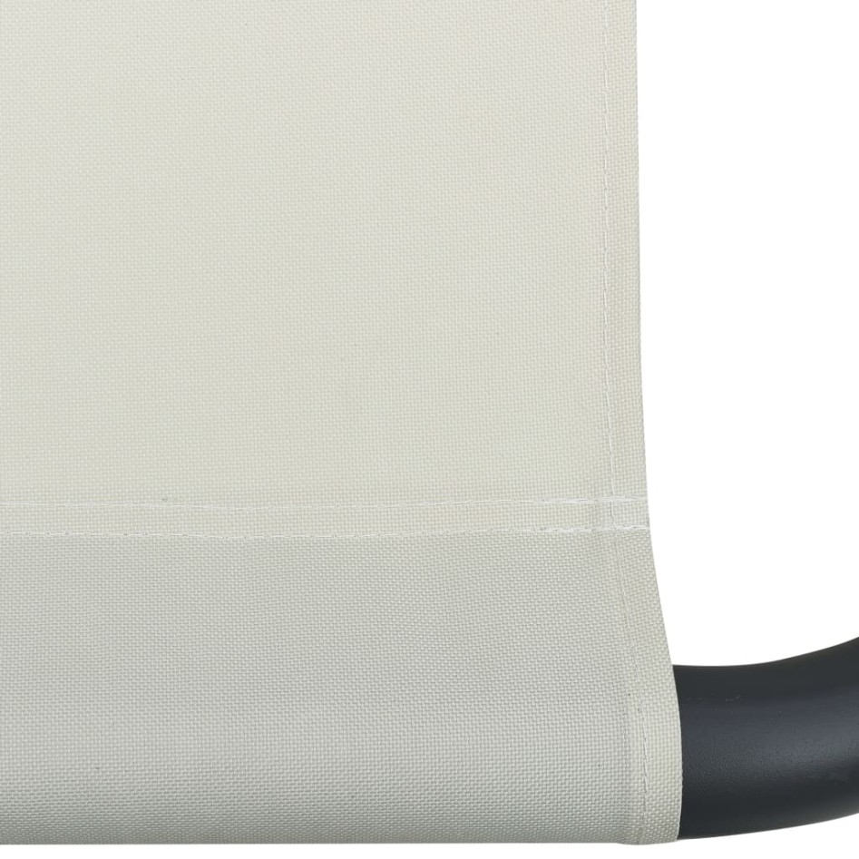 Tumbona de exterior con dosel y almohada blanco