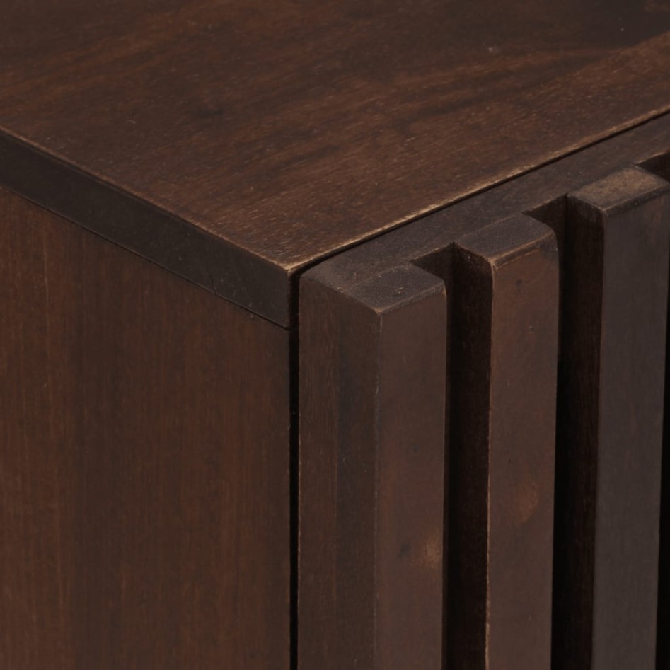 Aparador de madera maciza de mango marrón 40x34x75