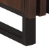 Aparador de madera maciza de mango marrón 40x34x75