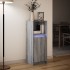 Aparador con LED madera de ingeniería gris Sonoma 38x34x100