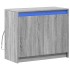 Aparador con LED madera de ingeniería gris Sonoma 72x34x61