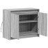 Aparador con LED madera de ingeniería gris Sonoma 72x34x61