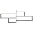 Estante de pared madera ingeniería gris hormigón 167,5x18x68
