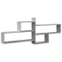 Estante de pared madera ingeniería gris hormigón 167,5x18x68