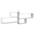 Estantería de pared madera ingeniería blanca 167,5x18x68
