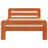 Estructura de cama sin colchón madera maciza marrón 75x190