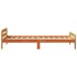 Estructura de cama sin colchón madera maciza marrón 75x190