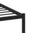 Estructura cama con cabecero sin colchón marrón roble 90x190