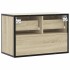Mueble TV madera ingeniería y metal roble Sonoma 60x31x39,5