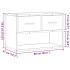 Mueble de TV madera y metal roble ahumado 60x31x39,5