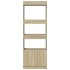 Aparador alto madera de ingeniería roble Sonoma 63x33x180