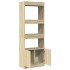 Aparador alto madera de ingeniería roble Sonoma 63x33x180