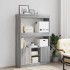 Aparador alto madera de ingeniería gris Sonoma 92x33x140