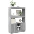 Aparador alto madera de ingeniería gris Sonoma 92x33x140