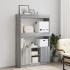 Aparador alto madera de ingeniería gris Sonoma 92x33x140