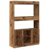 Aparador alto madera ingeniería madera envejecida 92x33x140
