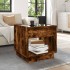Mesa de centro con Infinity LED roble ahumado 50x50x50