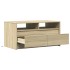Mesa de centro con luces LED madera de ingeniería roble