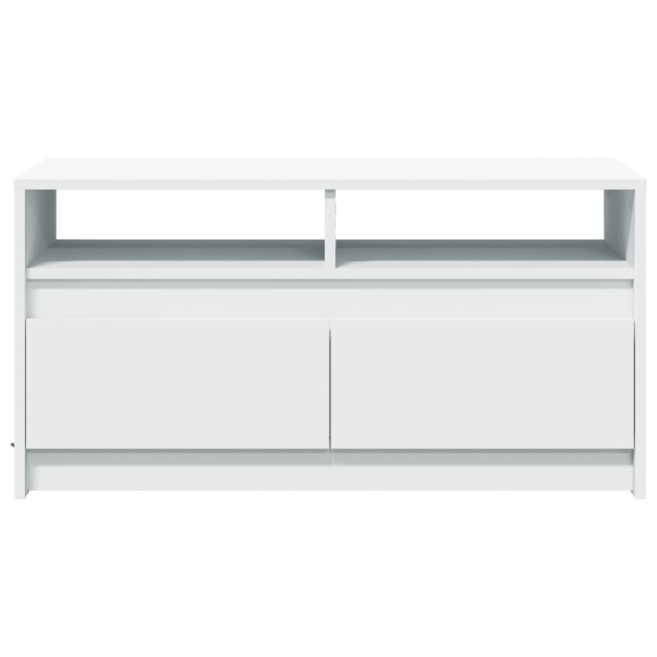 Mesa de centro con luces LED madera ingeniería