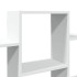 Estantería de pared madera de ingeniería blanca 159x18x66