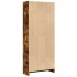Estantería madera de ingeniería roble ahumado 60x24x143