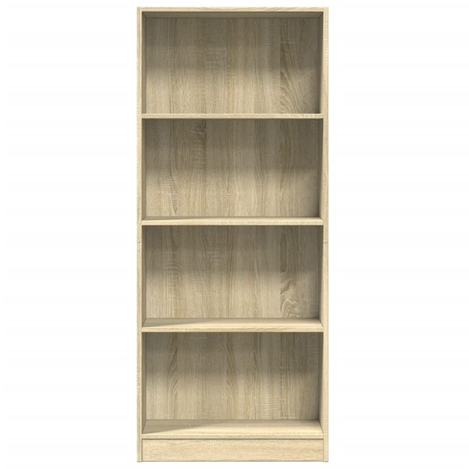 Estantería de madera de ingeniería roble Sonoma 60x24x143