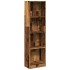 Estantería madera de ingeniería color envejecido 40x24x176