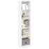 Estantería de madera de ingeniería blanca 40x24x176