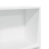 Estantería de madera de ingeniería blanca 40x24x176