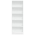 Estantería de madera de ingeniería blanca 60x24x176