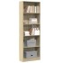 Estantería de madera de ingeniería roble Sonoma 60x24x176