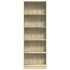 Estantería de madera de ingeniería roble Sonoma 60x24x176